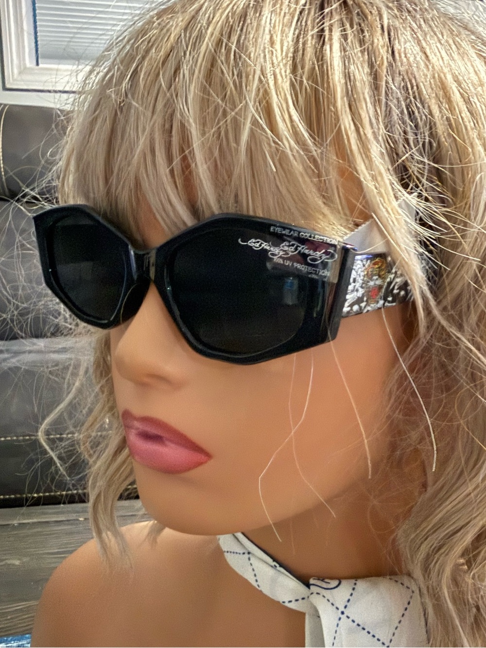 Ed Hardy Black Sunglasses